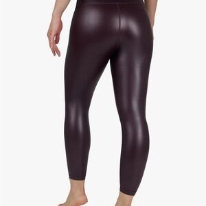 90 Degree By Reflex Faux Leather Black Leggings